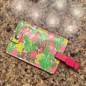 NWOT Lilly Pulitzer Luggage Tag - Pink and Green